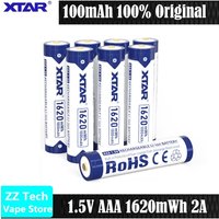 AliExpress VapCe 4/8pcs Original XTAR 1.5V AAA 1620mWh 1000mAh 2A Discharge Rechgable Lithium Battery 1200 Times Cycle Life Protected Cell
