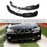 ABS Gloss Black For BMW 3 Series E90 E91 320i 325i 2005-2008 Pre-LCI Front Bumper Splitter Lip Diffuser Guard Body Kits Tunning