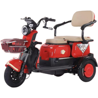 Airo China Handicapped Three-wheeled Moped Electric Motorcycle Scooter Dual Rear Double Seat Mobility