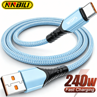NNBILI 240W 5A Fast Charge USB A to Type C Quick Charge Cable For Samsung S26 Realme Xiaomi Huawei OPPO OnePlus Phone Data Cable