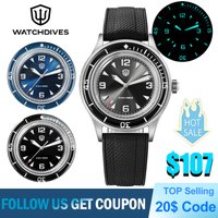 Watchdives WD50Q Quartz Watch VH31 Movement Sapphire Crystal 300m Waterproof Wristwatch BGW9 Luminous Mens Vintage Watches