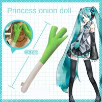 40cm Hatsune Miku Green Onion Toy Hatsune Miku Cosplay Prop Virtual Singer Anime Peripheral Cute Fans Gift Collectibles Toys