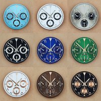 29mm VK63 dial Arabic numeral chronograph dial Panda dial Green glowing dial fit VK63 quartz movement watch accessories
