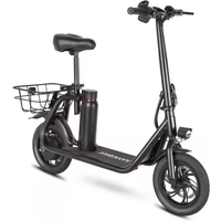 AliExpress SAMEBIKE E-Scooter SM-C01 350W Brushless Motor 36V10.4AH Battery Foldable Electric Scooter with seat 12 Inch Tire Electric Bike