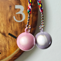 Dreamy Cat Eye Round Water Sound Bell Pendant - Direct from Manufacturer, DIY Phone Charm, Japanese Style Feng Shui Water Sound