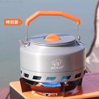 Camping Picnic Cooking Kettle Energy Save Heat Collector Kettle Coffee Teapot