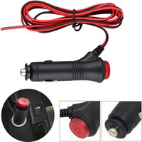 Car Cigarette Lighter Plug with Switch Fuse 12V Universal Automobile Cigar Lighter Socket Splitter Plug Car Interior Accessories