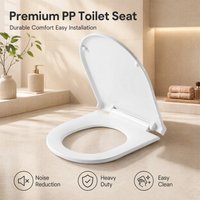 Auto Soft Close Toilet Seat Anti-Bacterial Quick Release Universal U-shaped Toilet Cover High Quality Bathroom Accessories