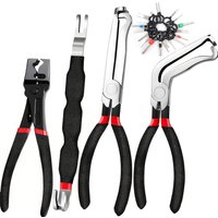 5Pcs Electrical Disconnect Pliers and Cars Terminal Pin Removal Tool Kit, 37960/37980/13120/ Collar Hose Clamp Pliers Set