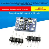 2PCS 3.3V To 5V 5V To 3.3V Dual Channel Compatible I2C IIC Logic Level Converter Module 2 Way Bi-Directional Translator Board