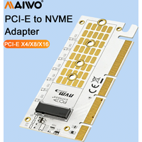 MAIWO NVMe PCIe4.0 Adapter NVMe M.2 SSD to PCIe X4/X8/X16 Expansion Card For 2280/2260/2242/2230 M-Key NVMe Solid State Drives