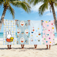 Cartoon Cute Rabbit M-Miffy Towel For Swim Yoga Gym Quick Drying Soft and skin-friendly Beach Towels All-Season