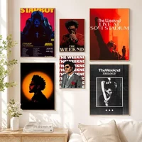 Music Album Star T-The Weeknd Hip Hop Print Poster Poster Wall Art Print Poster Decorative Mural Home Decor Gift Unframed