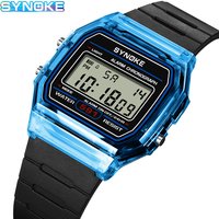 SYNOKE Student Digital Watch Unisex Sport Watch Multifunction Sports Waterproof Luminous LED Classic Watch For Men And Lady