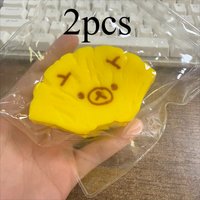 1pcs Handmade Squishy with Butter texture! - Pineapple Bear shaped to relieve stress - Food grade silicone S