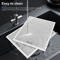 2PCS Cooker Hood Filters 320x260mm Kitchens Hoods Oil Filter Mesh Hood Grease Filter for Home Kitchen Range Hood Accessories