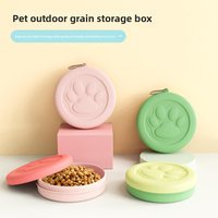 Pet outdoor portable dog food bowl snack box multi-function dog and cat outdoor bowl feeding food and water