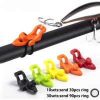 10/20set Fishing Rod Pole Hook Keeper Lure Bait Holder Lure Accessories Jig Hooks Safety Keeping Holder Fishing Tool