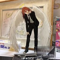 Chainsaw Man – The Movie:Reze Arc Anime Peripherals ANGEL DEVIL Figure Double Plug Acrylic Stand Collectible ANGEL DEVIL Toys