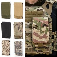 MOLLE Tactical Phone Pouch Outdoor Universal Smartphone Pouch 600D Nylon Belt Waist Bag for Hunting Travel Hiking