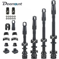 AliExpress NONE Bicycle Tubeless Tire Valve Carbon Rim Presta Valves 40 50 65 80mm F/V Nipple Detachable Brass Core W/Cap for MTB Bike Air Valve