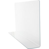 30X5X17.8Inch PVC Bathtub Shower Splashing Guard Waterproof Spatter Preventer Bathroom Corner Anti Splash Board Sink Edge