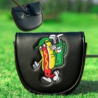1pc Golf Putter Cover with Buffer Lining - Heavy Duty Magnetic Closure, Golf Putter Cover, Hot Dog Pattern Design,