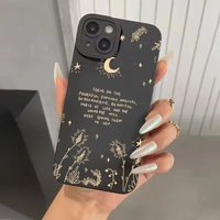 Night Sky Moon Silicone Phone Case For Samsung Galaxy S25 S24 S23 S22 S21 Ultra Plus A15 A16 A55 A54 A53 A35 A33 A34 FE 5G Cases