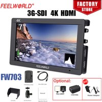 Feelworld FW703 3G SDI 4K HDMI Camera Field Monitor 7 Inch IPS Full HD 1920x1200 Portable DSLR Monitor