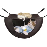 Cat Hammock Pet Cage Hanging Bed Breathable Mesh Cozy Kitten Hamster Sleeping House For Small Animal Guinea Pig Machine Washable