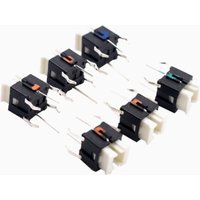 10pcs 6*6*7 Tactile Switch With LED Red White Blue Yellow Green 6x6x7mm Microswitch