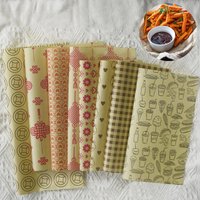 50pieces Of Absorbent Paper Sandwiches Burgers Fries Fried Food Wrappers Plate Mats Waxed Paper And Baking Paper