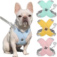 Cat Dog Harness Vest Chest Rope Set Reflective Breathable Adjustable Pet for Small Medium Dogs Outdoor Walking Chest Straps
