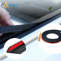 7-Shape EPDM Car Window Seal Strip, Side Window Gap Filler Weatherstrip, Waterproof Windproof Noise Insulation Rubber Strip