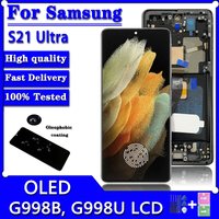 6.67"OLED For Samsung S21 Ultra 5G Lcd G998F G998u1 Display Touch Screen Digitizer S21Ultra LCD With Frame