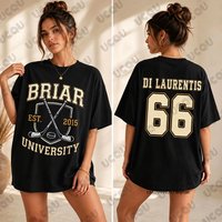 2026 Off Campus Briar Di Laurentis 66 Graphic Cotton Women Men Surfing T-shirt Summer Ice Hockey Jersey Tees Sports Kids Tops