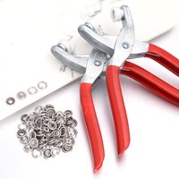 9,5 mm hohler Fünf-Klauen-Druckknopf aus Metall zum Einbau von Kleidertaschen, Nähen und DIY-Handwerks-Handzangen-Werkzeug