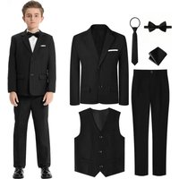 Suits for Boys Kids Wedding Easter Church Tuxedo Teenager School Performance Piano Outfit Set Children Birthday Formal Clothes