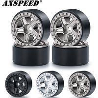 AXSPEED 1.0 Beadlock Wheel Rim Plastic 5-Spokes Hub for Axial SCX24 1/24 RC Crawler Car Upgrade Parts