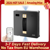 (code promo: EU6006) Nettoyeur de fenêtres robot ABIR WD8,Double Pulvérisation d'Eau, Mémoire Intelligente, Aspiration Puissante, Capteur Laser, Robot de Nettoyage de Vitres Murales à Domicile,