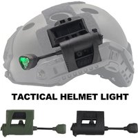 AliExpress NONE Tactical Helmet Light 3 Modes Green Red IR Laser Helmet Lamp Energy Saving Hunting Airsoft Helmet Flashlight For Hiking Cycling