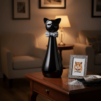Moisture-proof Pet Memorial Urn Sealing Cat Shaped Cat Funeral Urn Keepsake Pet Ashes Storage Box Pet Memorial