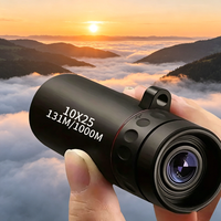 10X25 HD Monocular Telescope, Compact Portable for Travel, Hiking, Fishing, Camping, Stargazing, Concerts & Bird Watching