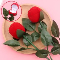 1/3/5pcs Rose Shaped Ring Box, Used for DIY Jewelry Storage Box, Valentine's Day, Christmas, Halloween, Thanksgiving Gifts