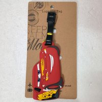 Disney Cars Cartoon Lightning McQueen Pvc Luggage Tag Travel Baggage Identification Hanging Pendant For Business Trip Outdoor
