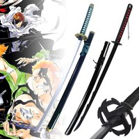 40 Zoll Anime Bleach Katana Holz Ninja Messer Aizen Ichigo Cosplay Schwert Echte Größe Japanische Katana Original Samurai Säbel Geschenk