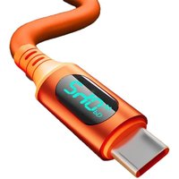 /KQM/1Pcs 240W USB Type C LED Digital Display Cable 6A USBC To Type C Fast Charging For HUAWEI Charge Cord Accessories