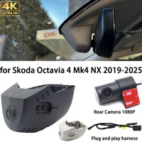 Für Skoda Octavia 4 Mk4 NX 2019-2025 Dash Cam Vorne Hinten Kamera DVR Plug and Play Video Recorder 24h Rekord HighCity