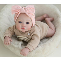 50cm Meadow Full Silicone Reborn Baby Doll, Lifelike Newborn Baby Doll with Realistic Skin & Soft Touch, for Kids