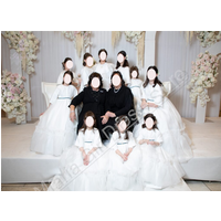 Customize First Communion Dresses Fluffy Crew Neck Short Sleeve Long Flower Girl Dress Children's Birthday Parties